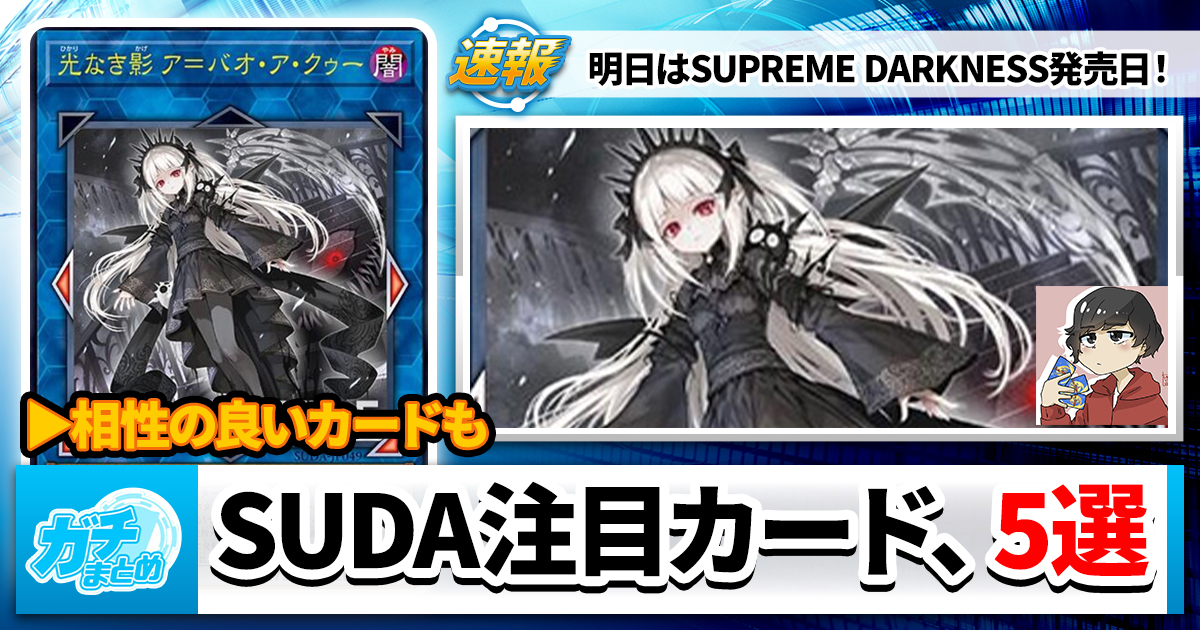 【遊戯王OCG】SUPREME DARKNESS 【注目カード5選】