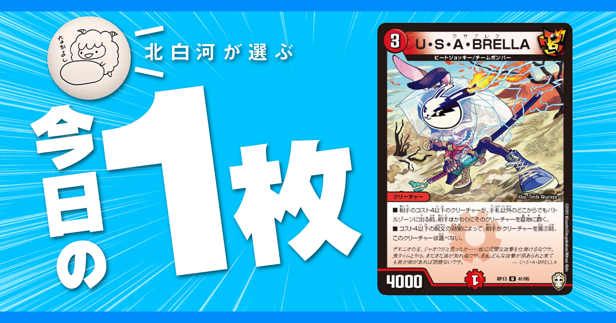 【今日の一枚】vol.7《U・S・A・BRELLA》去年を狩り取る兎